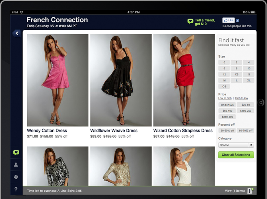 HauteLook iPad App Set 1